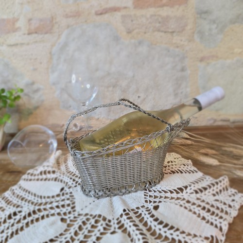 Petit panier porte bouteille - panier, porte-bouteille