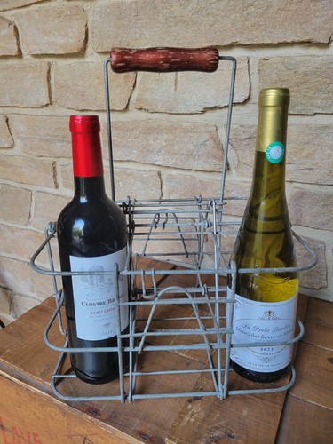 Ancien panier porte bouteille - panier, porte-bouteille