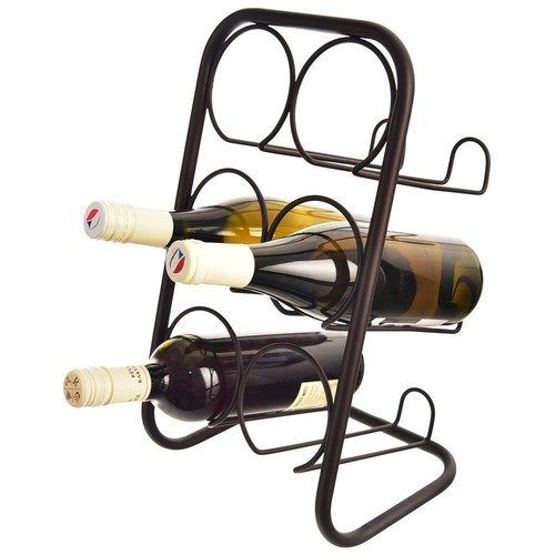 Casier vin métal noir - vin,